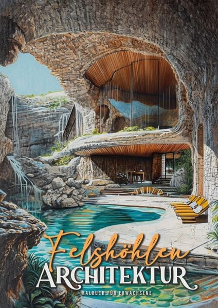Produktbild: Felsh&ouml;hlen Architektur Malbuch f&uuml;r Erwachsene