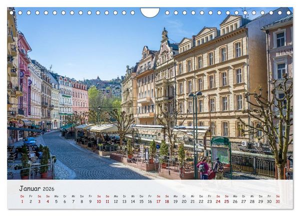 Produktbild: Karlsbad / Karlovy Vary - Kleinod im Westb&ouml;hmischen B&auml;derdreieck (Wandkalender 2026 DIN A4 quer), CALVENDO Monatskalender