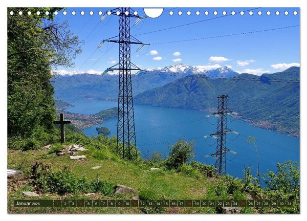 Produktbild: Lago di Como - Italienisches Flair in den Alpen (Wandkalender 2026 DIN A4 quer), CALVENDO Monatskalender