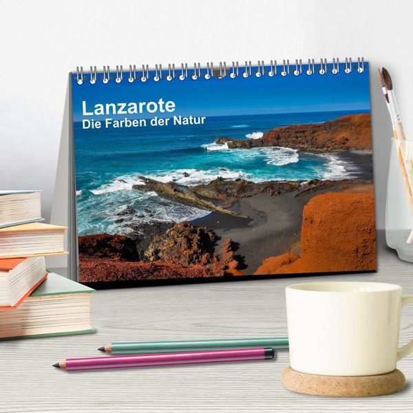 Produktbild: Lanzarote - Die Farben der Natur (Tischkalender 2026 DIN A5 quer), CALVENDO Monatskalender