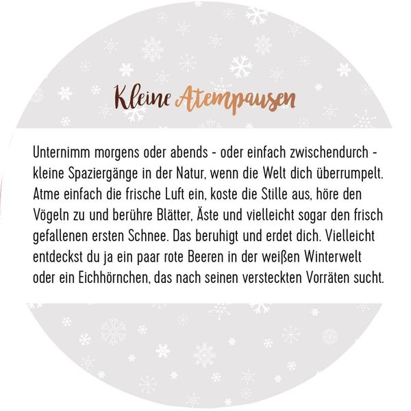 Adventskalender in der Dose. 24 Momente der Achtsamkeit