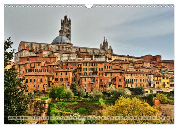 Produktbild: Sehnsucht nach SIENA (Wandkalender 2026 DIN A3 quer), CALVENDO Monatskalender