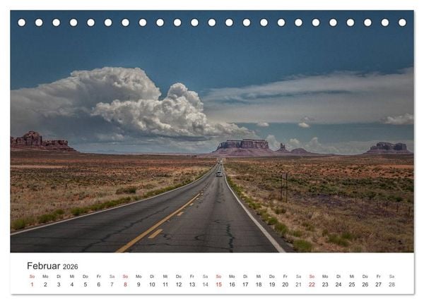 Produktbild: USA Roads (Tischkalender 2026 DIN A5 quer), CALVENDO Monatskalender