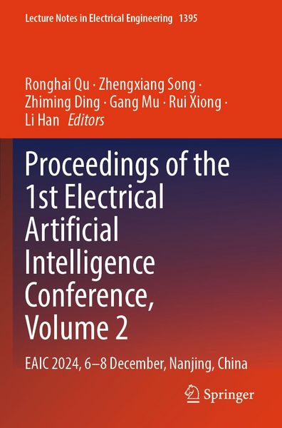 Produktbild: Proceedings of the 1st Electrical Artificial Intelligence Conference, Volume 2