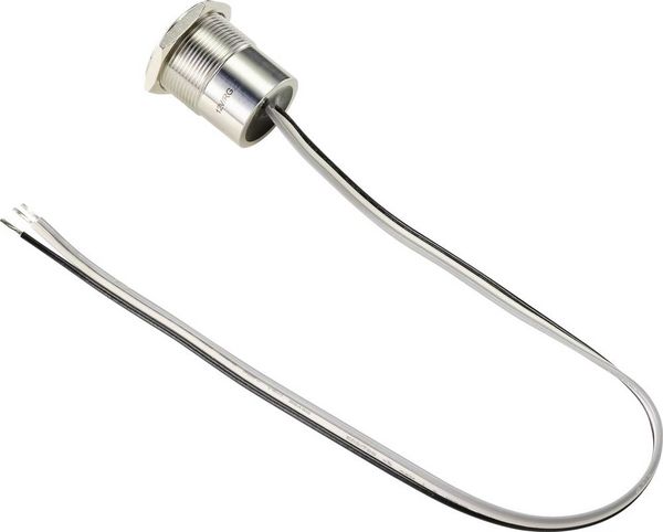 Produktbild: TRU COMPONENTS TC-9554804 Sensortaster 24 V 0.5 A 1 x Aus/(Ein) tastend Gr&uuml;n, Rot (&Oslash;) 25 mm IP65 1 St.