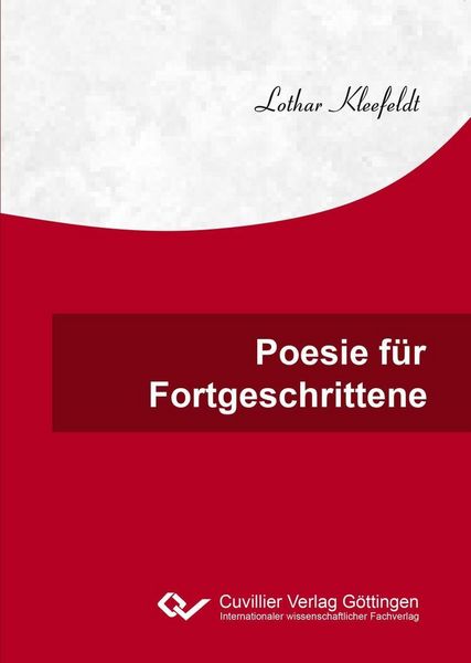 Produktbild: Poesie f&uuml;r Fortgeschrittene