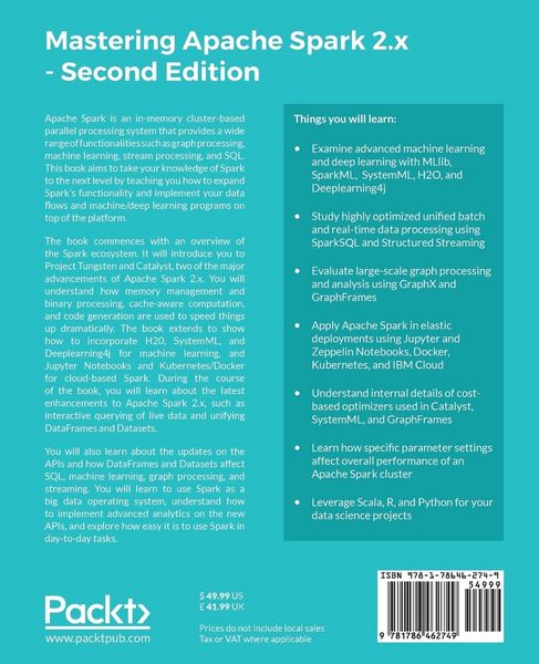 Produktbild: Mastering Apache Spark 2.x