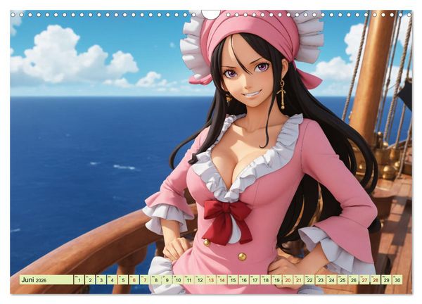 Produktbild: Anime Piraten - Waifu Edition (Wandkalender 2026 DIN A3 quer), CALVENDO Monatskalender
