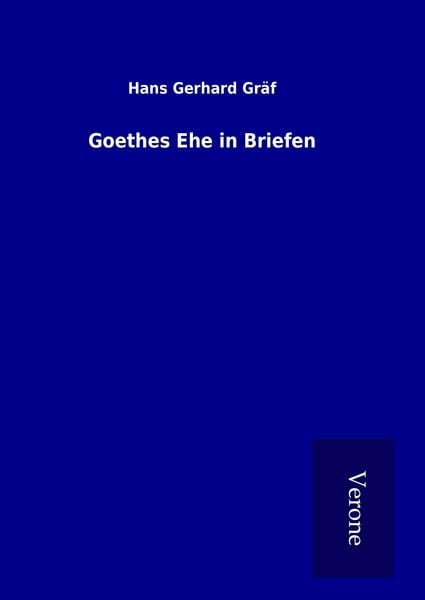 Produktbild: Goethes Ehe in Briefen