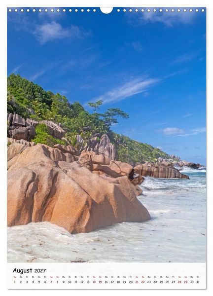 Produktbild: Seychellen -Traumhafte Landschaften (Wandkalender 2027 DIN A3 hoch), CALVENDO Monatskalender