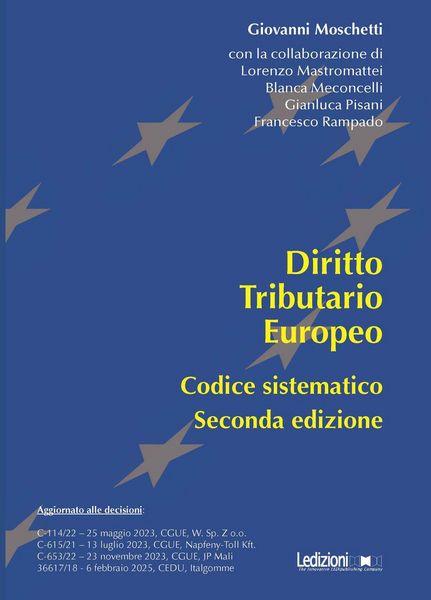 Produktbild: Diritto tributario europeo. Codice sistematico