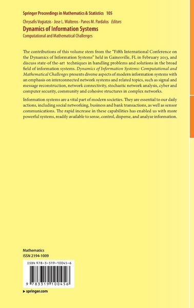 Produktbild: Dynamics of Information Systems