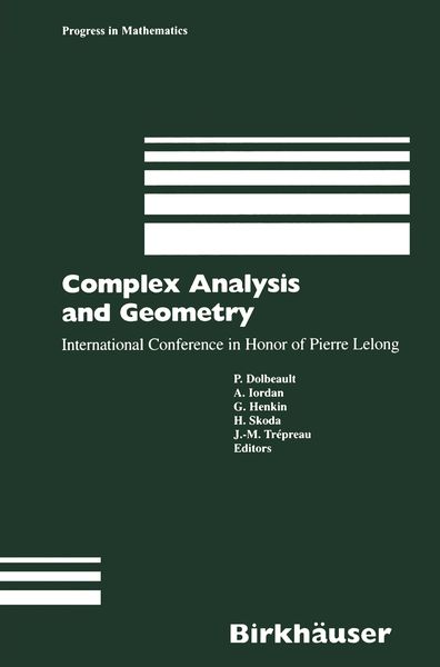 Produktbild: Complex Analysis and Geometry