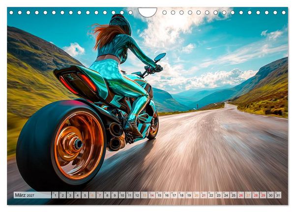 Produktbild: Schnelle Bikes und Starke Frauen (Wandkalender 2027 DIN A4 quer), CALVENDO Monatskalender