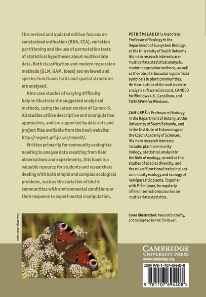 Produktbild: Multivariate Analysis of Ecological Data using CANOCO 5