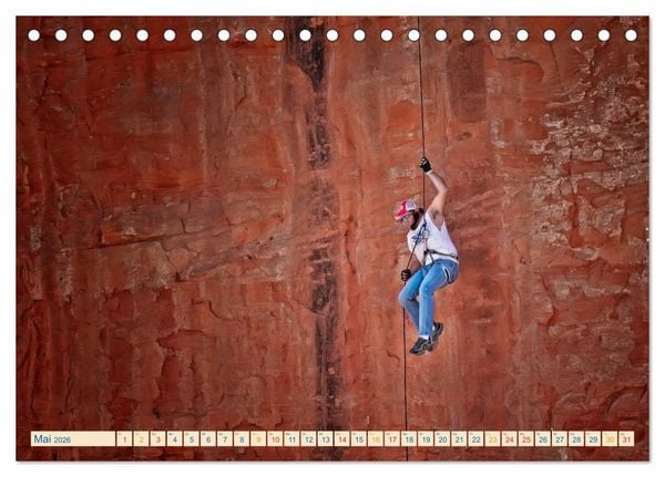 Produktbild: Bergsteigen und Klettern (Tischkalender 2026 DIN A5 quer), CALVENDO Monatskalender