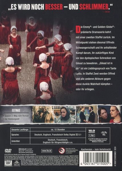 Produktbild: The Handmaid's Tale - Season 2 [5 DVDs]