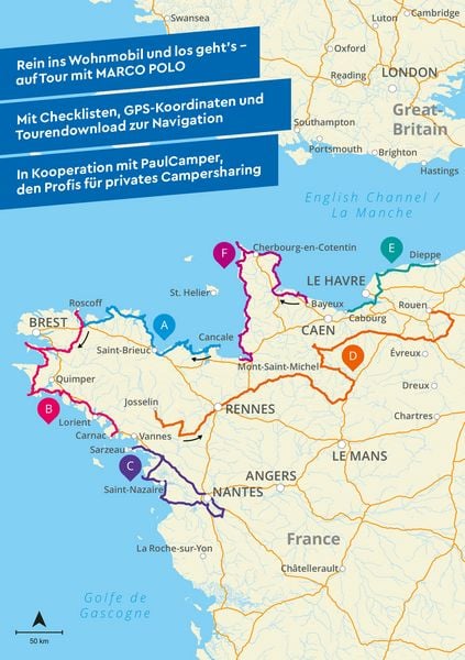 Produktbild: MARCO POLO Camper Guide Bretagne & Normandie