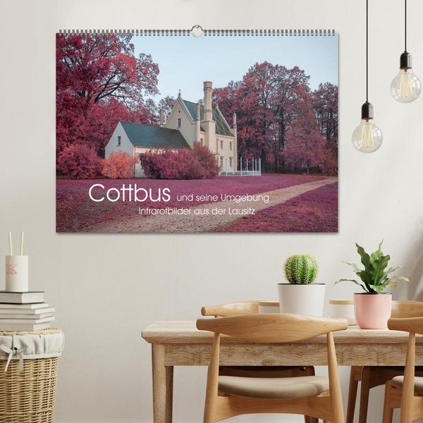 Produktbild: Cottbus und seine Umgebung in Infrarot (Wandkalender 2026 DIN A2 quer), CALVENDO Monatskalender