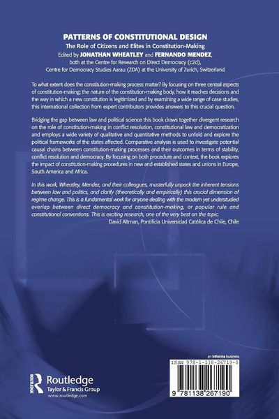 Produktbild: Patterns of Constitutional Design