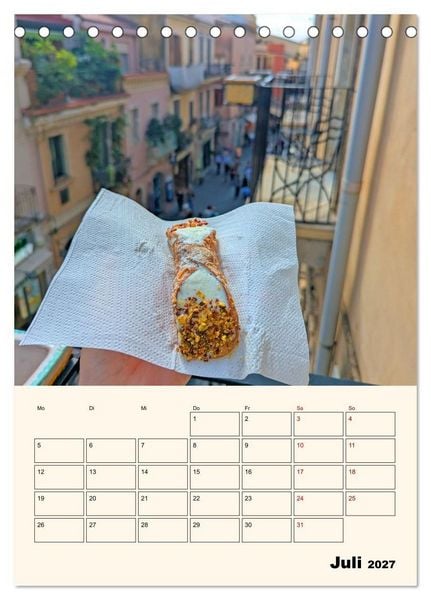 Produktbild: Taormina - &Auml;tna, Meer und antike Steine (Tischkalender 2027 DIN A5 hoch), CALVENDO Monatskalender