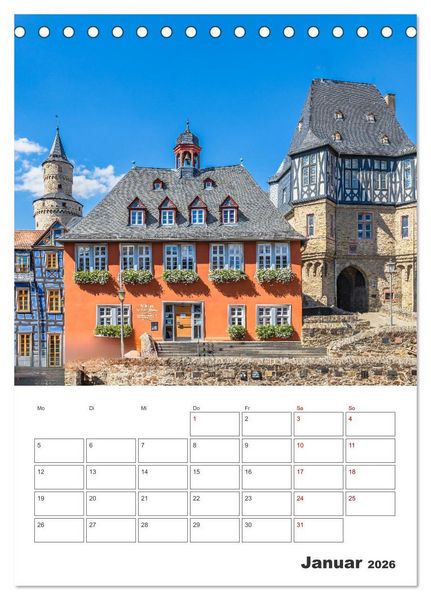 Produktbild: Idstein - Fachwerktraum im Herzen des Taunus (Tischkalender 2026 DIN A5 hoch), CALVENDO Monatskalender