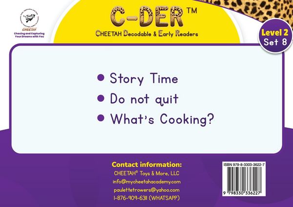 Produktbild: C-DER (Cheetah Decodable & Early Readers) Set 8, Book 62, Story Time