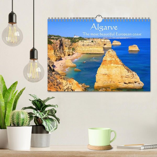 Produktbild: Algarve - The most beautiful European coast (Wall Calendar 2026 DIN A4 landscape), CALVENDO 12 Month Wall Calendar