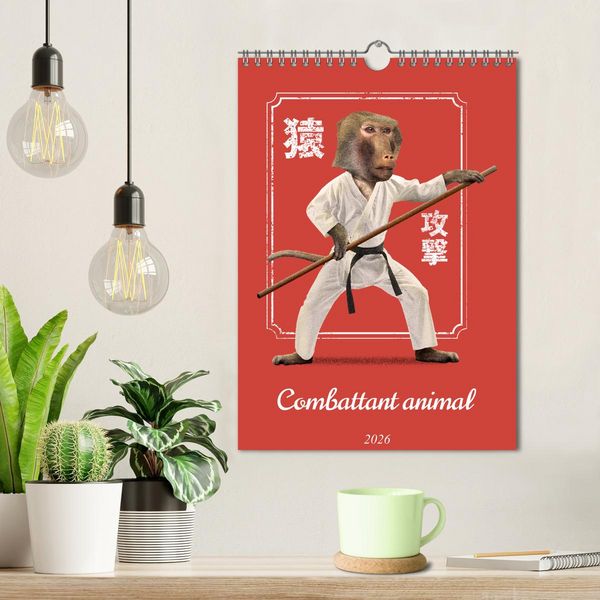Produktbild: Combattant animal (Calendrier mural 2026 DIN A4 horizontal), CALVENDO calendrier mensuel