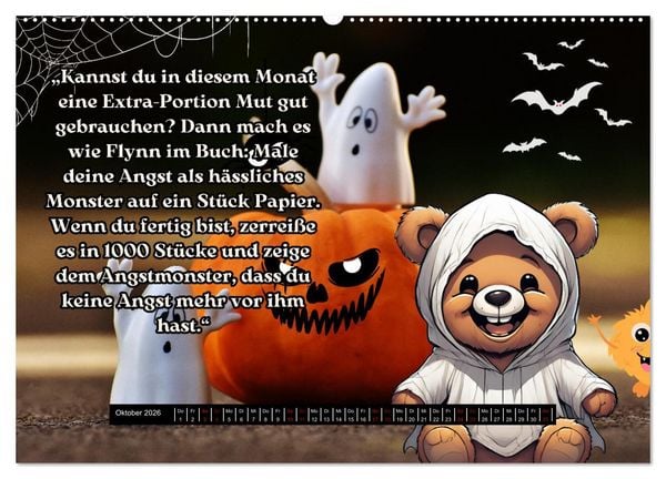 Produktbild: Flynn und seine aufregende Reise durch das Jahr (hochwertiger Premium Wandkalender 2026 DIN A2 quer), Kunstdruck in Hochglanz