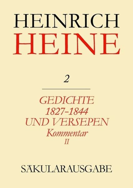 Produktbild: Gedichte 1827-1844 und Versepen. Kommentar II