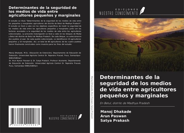 Produktbild: Determinantes de la seguridad de los medios de vida entre agricultores peque&ntilde;os y marginales