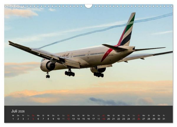 Produktbild: Verkehrsflugzeuge (Wandkalender 2026 DIN A3 quer), CALVENDO Monatskalender