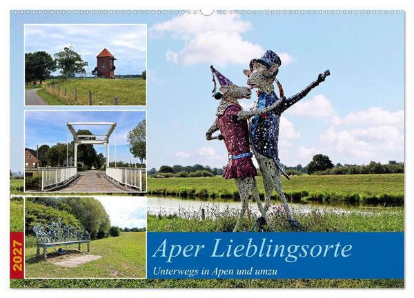 Produktbild: Aper Lieblingsorte (Wandkalender 2027 DIN A2 quer), CALVENDO Monatskalender