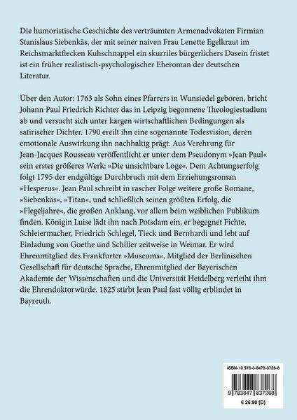 Produktbild: Siebenk&auml;s (Gro&szlig;druck)
