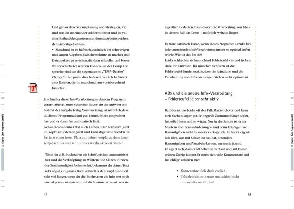 Produktbild: ADS. Aufmerksamkeitsdefizitsyndrom. Topfit beim Lernen! Bedienungsanleitung f&uuml;r dein Gehirn