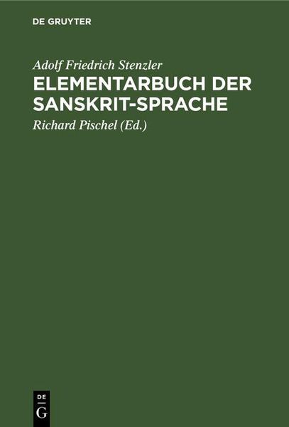 Produktbild: Elementarbuch der Sanskrit-Sprache