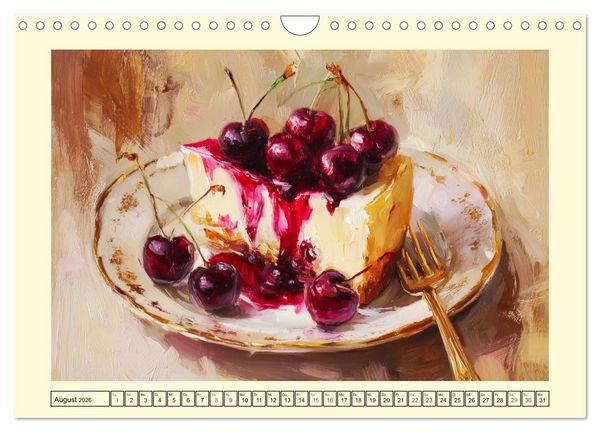 Produktbild: Pattiserie und Pinsel. Tortentr&auml;ume in kunstvoller &Ouml;loptik (Wandkalender 2026 DIN A4 quer), CALVENDO Monatskalender