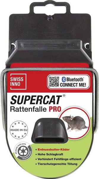 Produktbild: Swissinno SuperCat PRO Rattenfalle Funktionsart Lockstoff Erdnussbutter-K&ouml;der 1St.