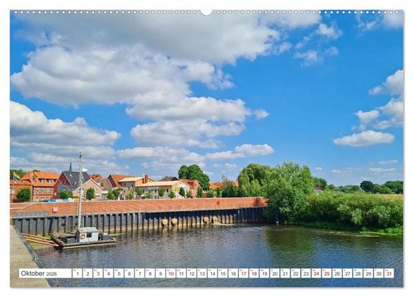 Produktbild: Boizenburg an der Elbe - Fliesenstadt im Dreil&auml;ndereck (hochwertiger Premium Wandkalender 2026 DIN A2 quer), Kunstdruck in Hochglanz