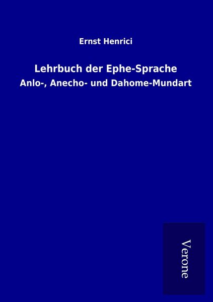 Produktbild: Lehrbuch der Ephe-Sprache