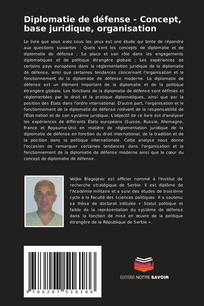 Produktbild: Diplomatie de d&eacute;fense - Concept, base juridique, organisation