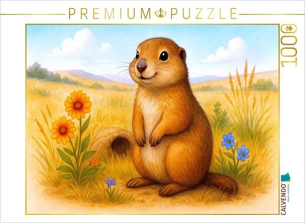 Produktbild: CALVENDO Puzzle Pr&auml;riehund | 1000 Teile Lege-Gr&ouml;&szlig;e 64x48cm Foto-Puzzle f&uuml;r gl&uuml;ckliche Stunden