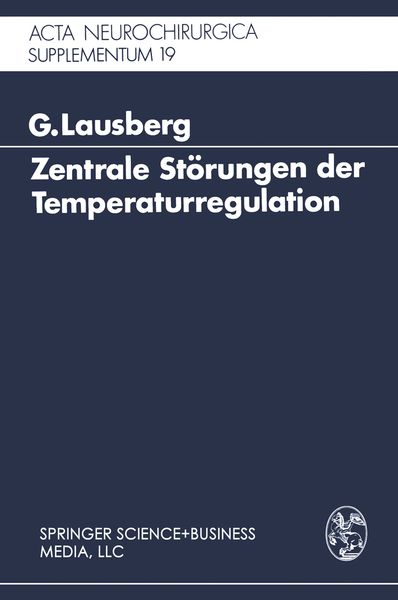 Produktbild: Zentrale St&ouml;rungen der Temperaturregulation