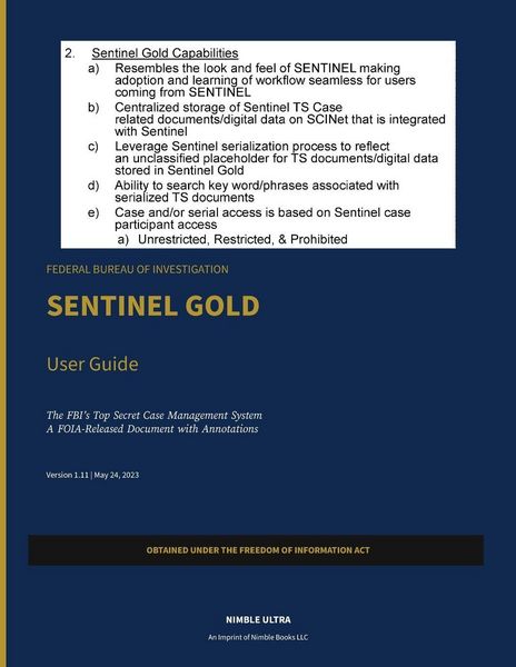 Produktbild: FBI Sentinel Gold User Guide