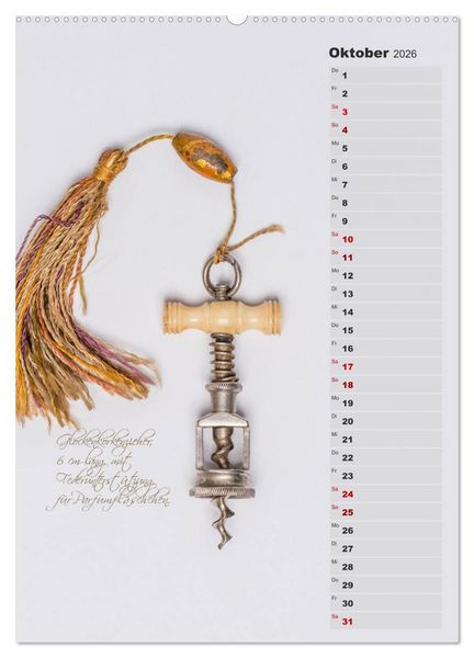 Produktbild: Emotionale Momente: Korkenzieher - geniales Alltagswerkzeug. Planer. (hochwertiger Premium Wandkalender 2026 DIN A2 hoch), Kunstdruck in Hochglanz