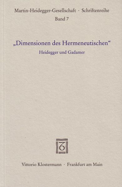 "Dimensionen des Hermeneutischen"