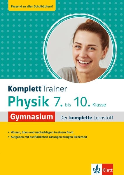 KomplettTrainer Gymnasium Physik 7.-10. Klasse, Taschenbuch von , Klett Lerntraining bei PONS Langenscheidt GmbH, 9783129275948