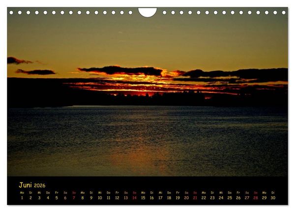 Produktbild: wenn die Sonne schlafen geht (Wandkalender 2026 DIN A4 quer), CALVENDO Monatskalender