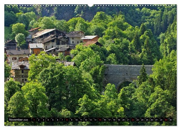 Produktbild: Aostatal (hochwertiger Premium Wandkalender 2026 DIN A2 quer), Kunstdruck in Hochglanz